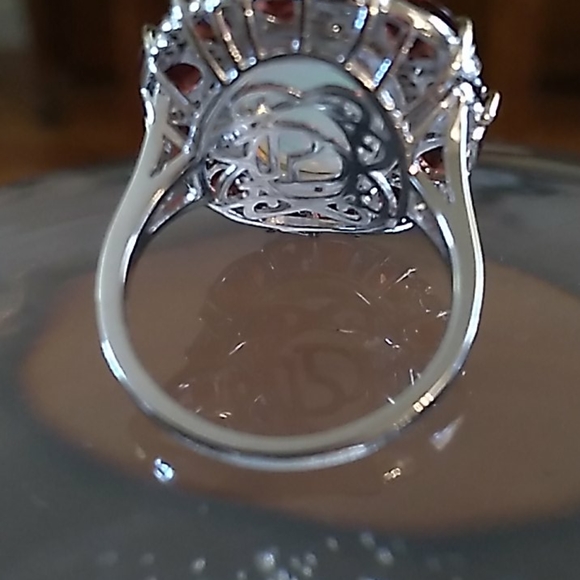 Paul Deasy Never worn Garnet and Eithopian Opal Ring - Picture 4 of 6